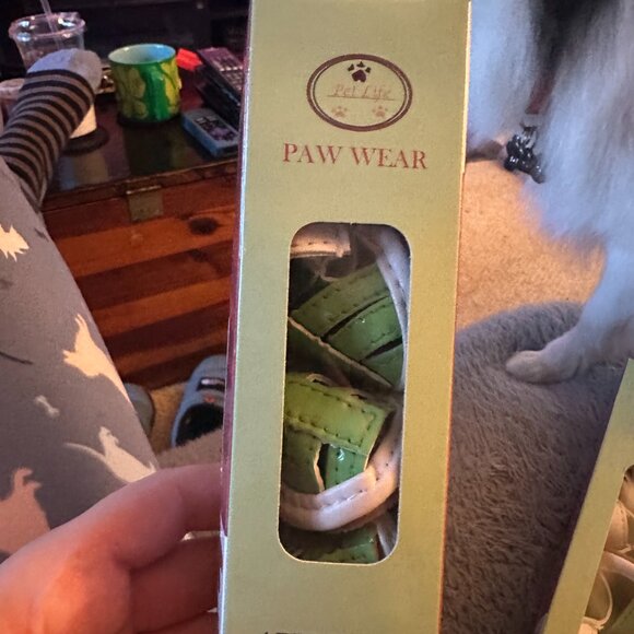 Pet Life Paw Wear Green Sandals sizes XS, S, and Medium - Picture 4 of 8